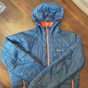 **NOT AVAILABLE** Patagonia Nano Puff Hoody, Men's Large, Navy Blue